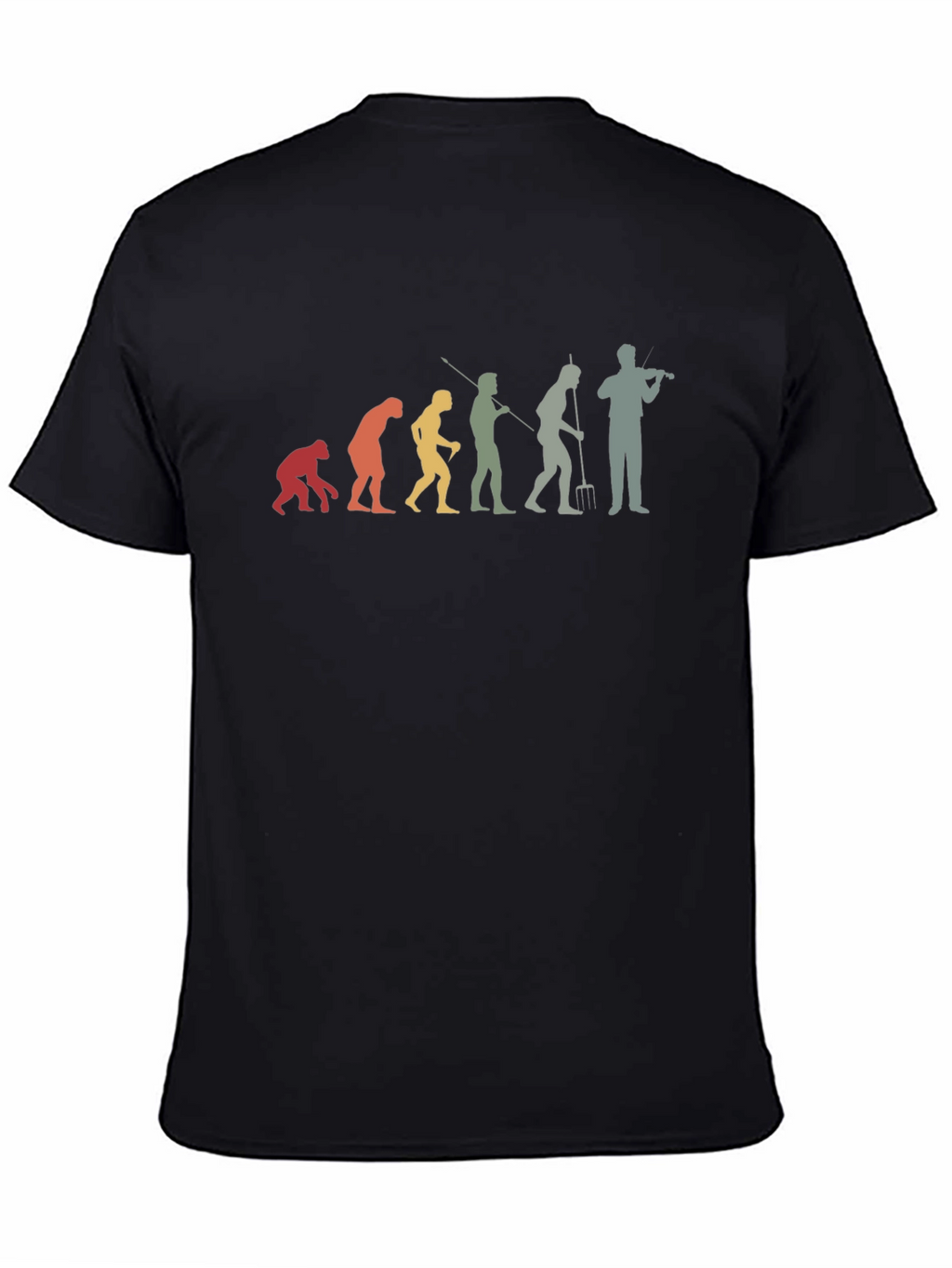 Evolution of Fiddler Funny Music T-Shirt