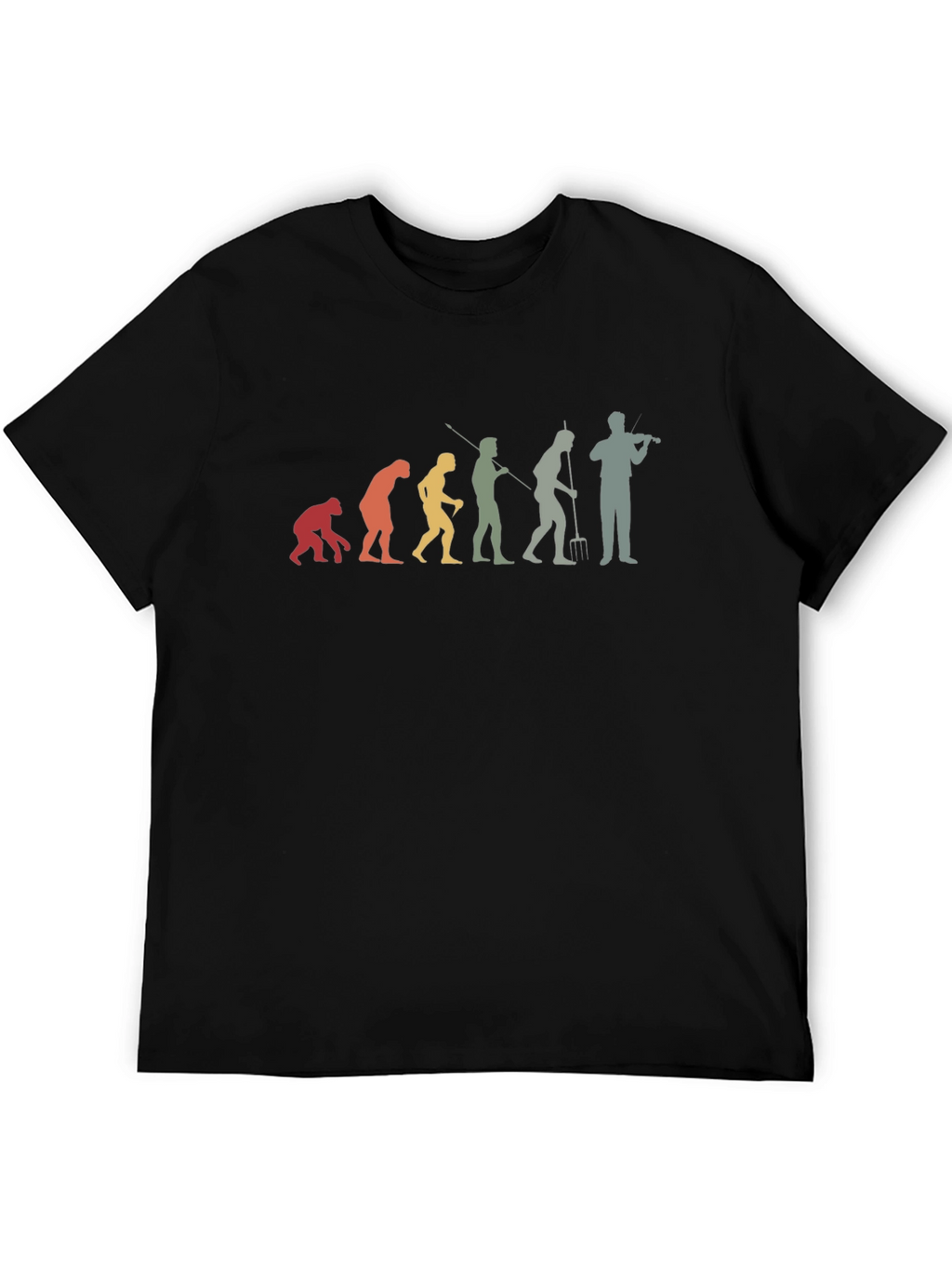 Evolution of Fiddler Funny Music T-Shirt