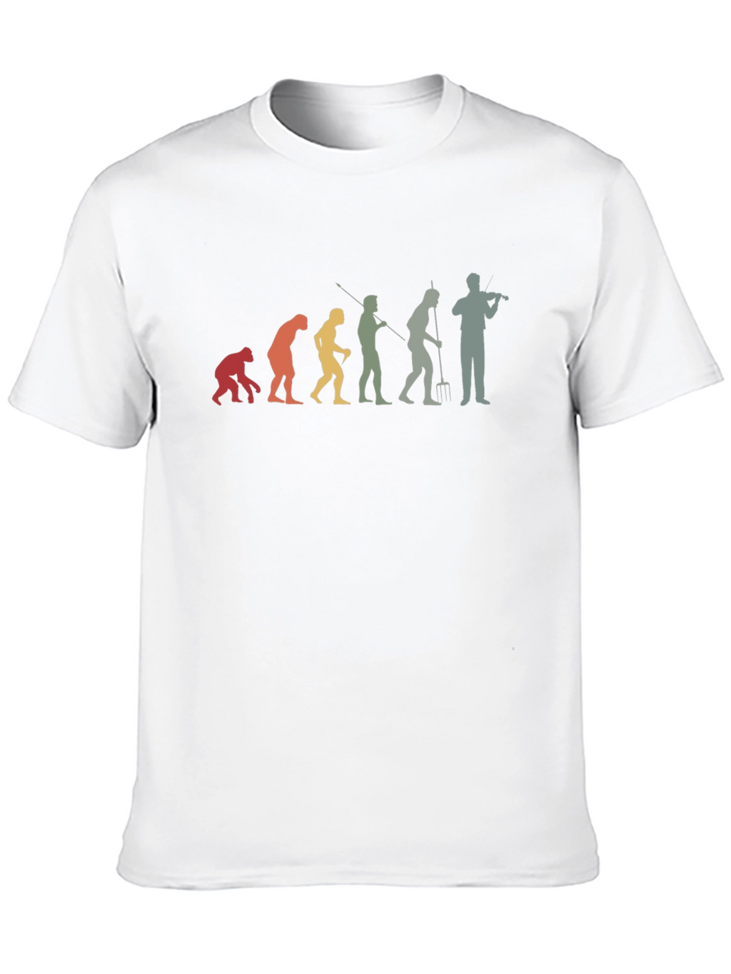 Evolution of Fiddler Funny Music T-Shirt