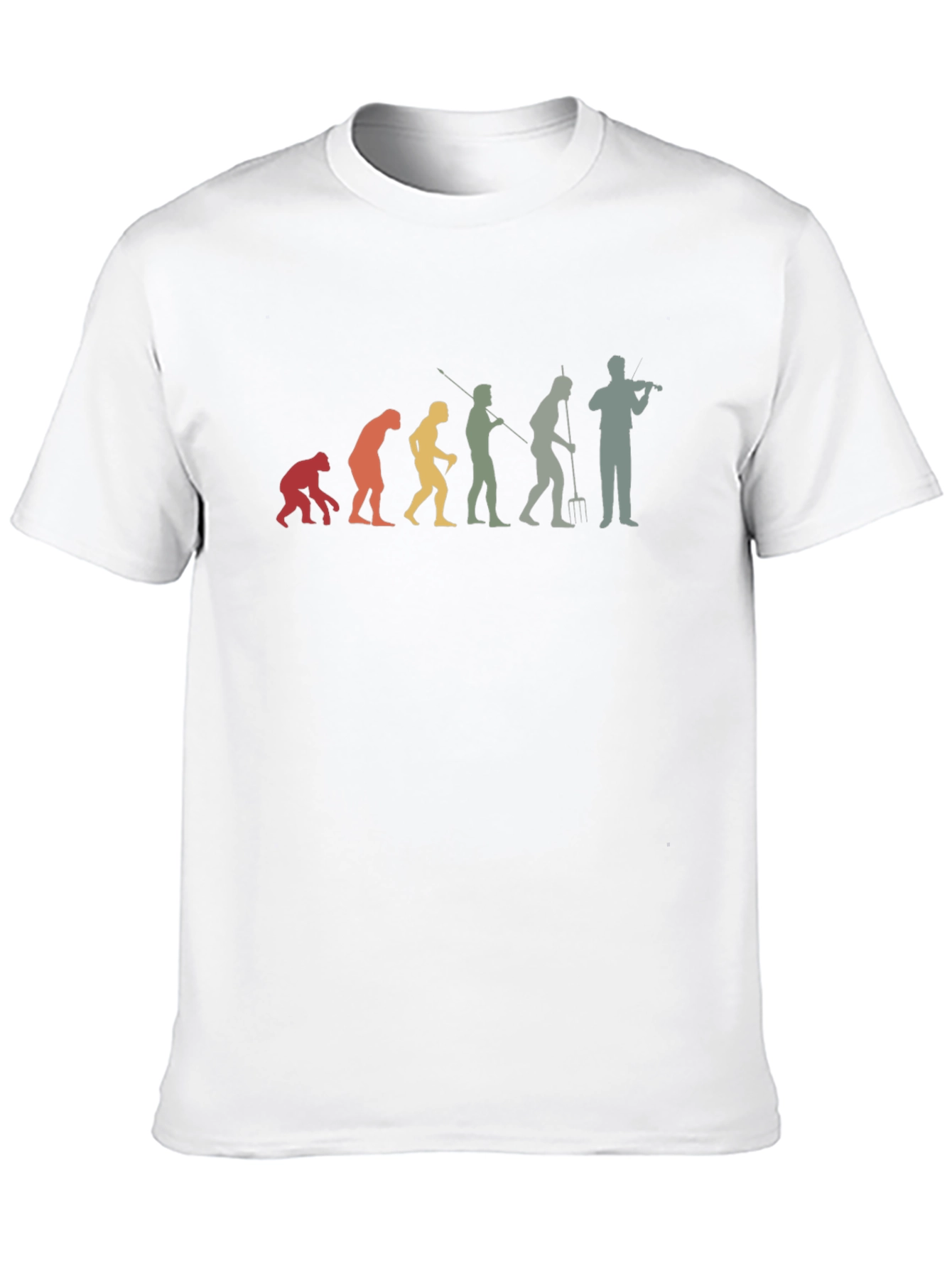 Evolution of Fiddler Funny Music T-Shirt