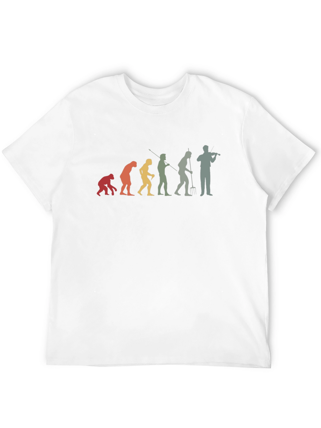 Evolution of Fiddler Funny Music T-Shirt