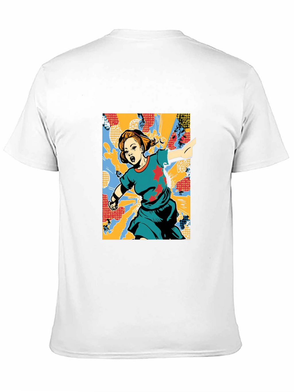 Graphic Print T-Shirt: Girl with Star
