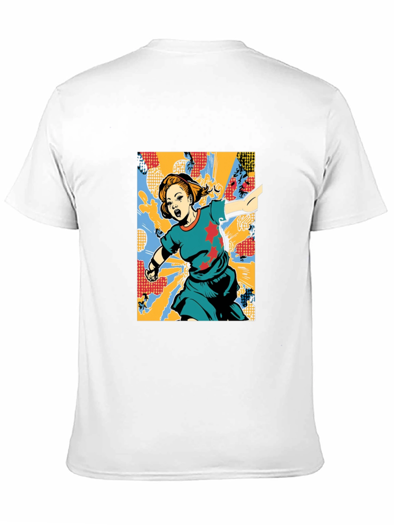 Graphic Print T-Shirt: Girl with Star