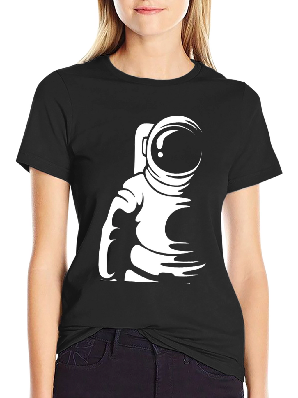 Astronaut Graphic Black T-Shirt
