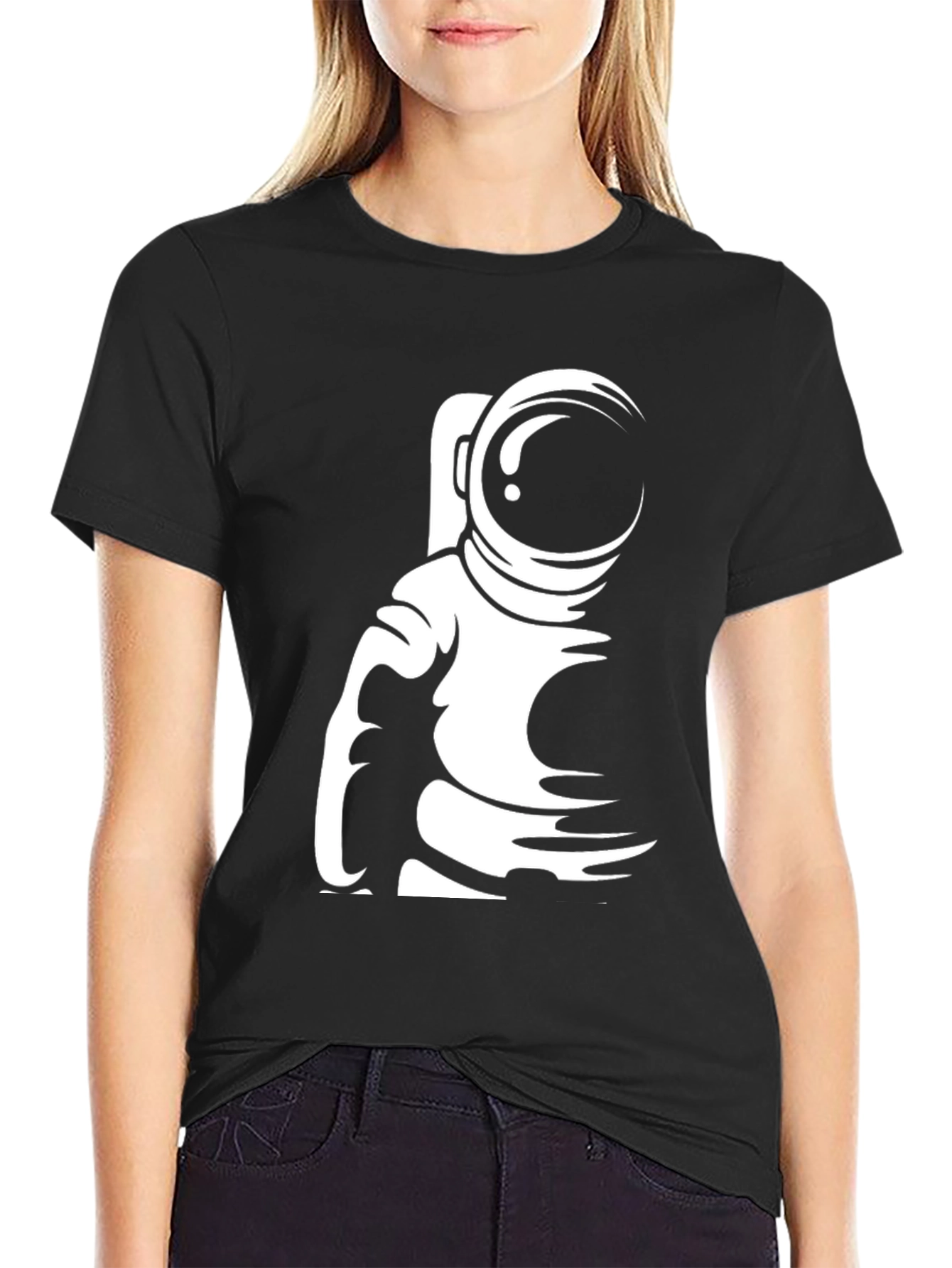 Astronaut Graphic Black T-Shirt
