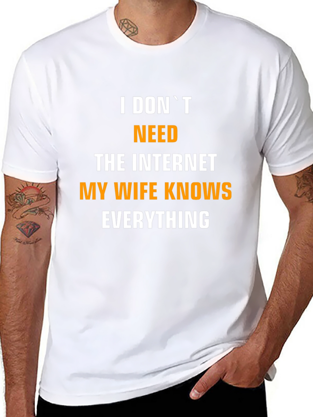 Funny My Wife Knows Everything Mens T-Shirt