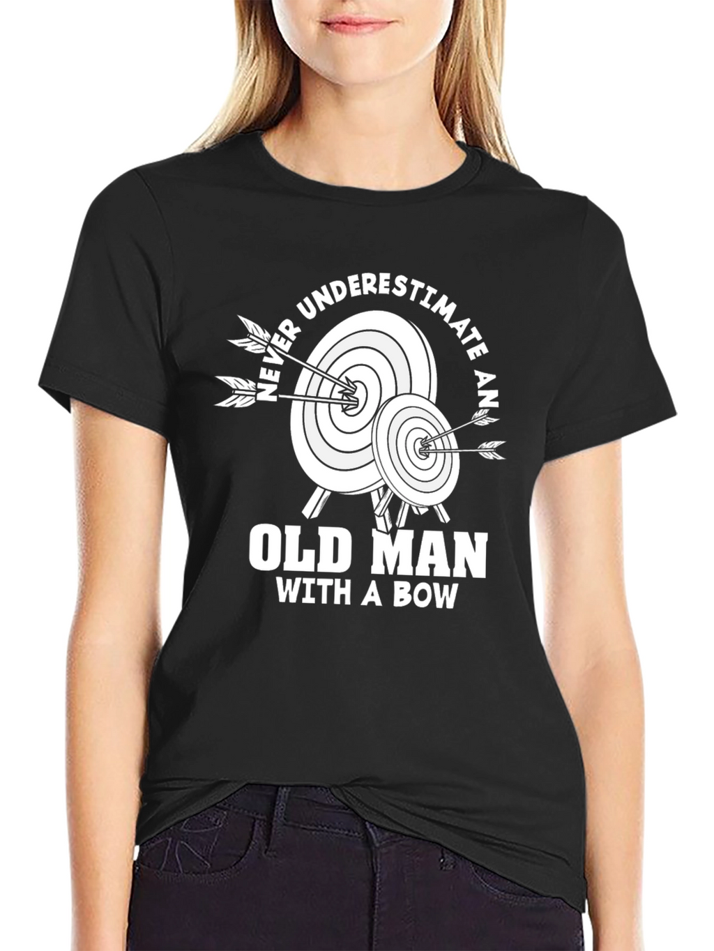 Old Man With a Bow T-Shirt