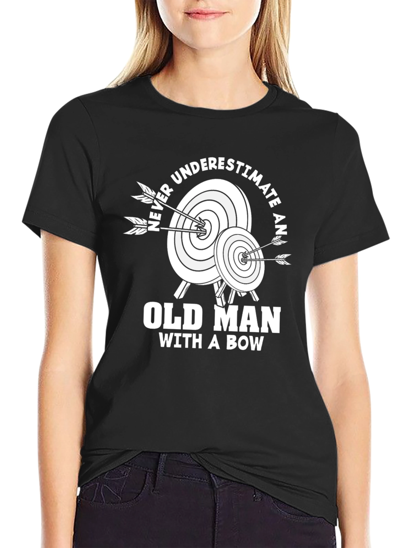Old Man With a Bow T-Shirt