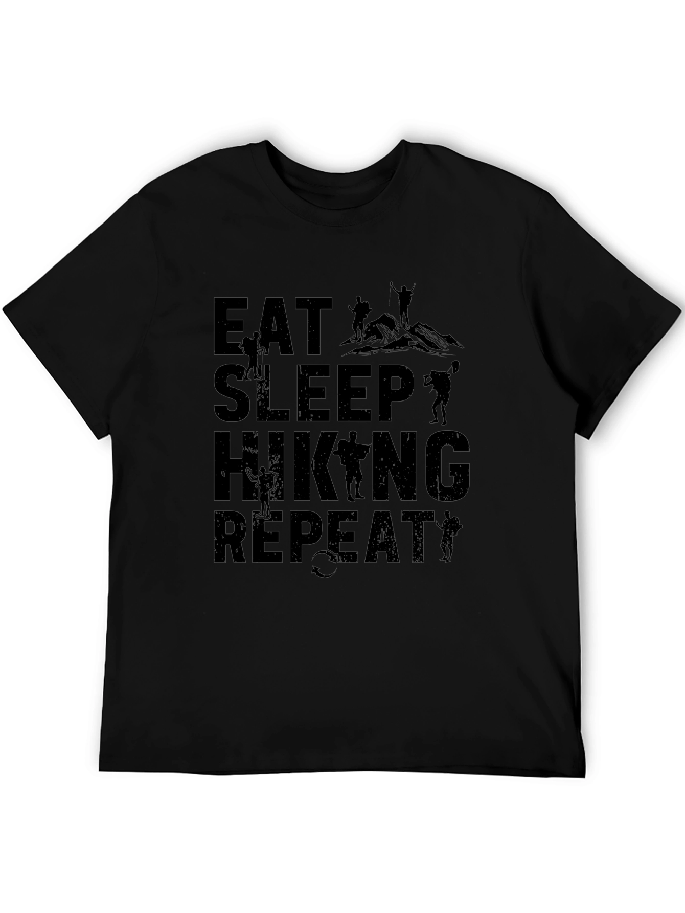 Eat Sleep Hiking Repeat Graphic Tee