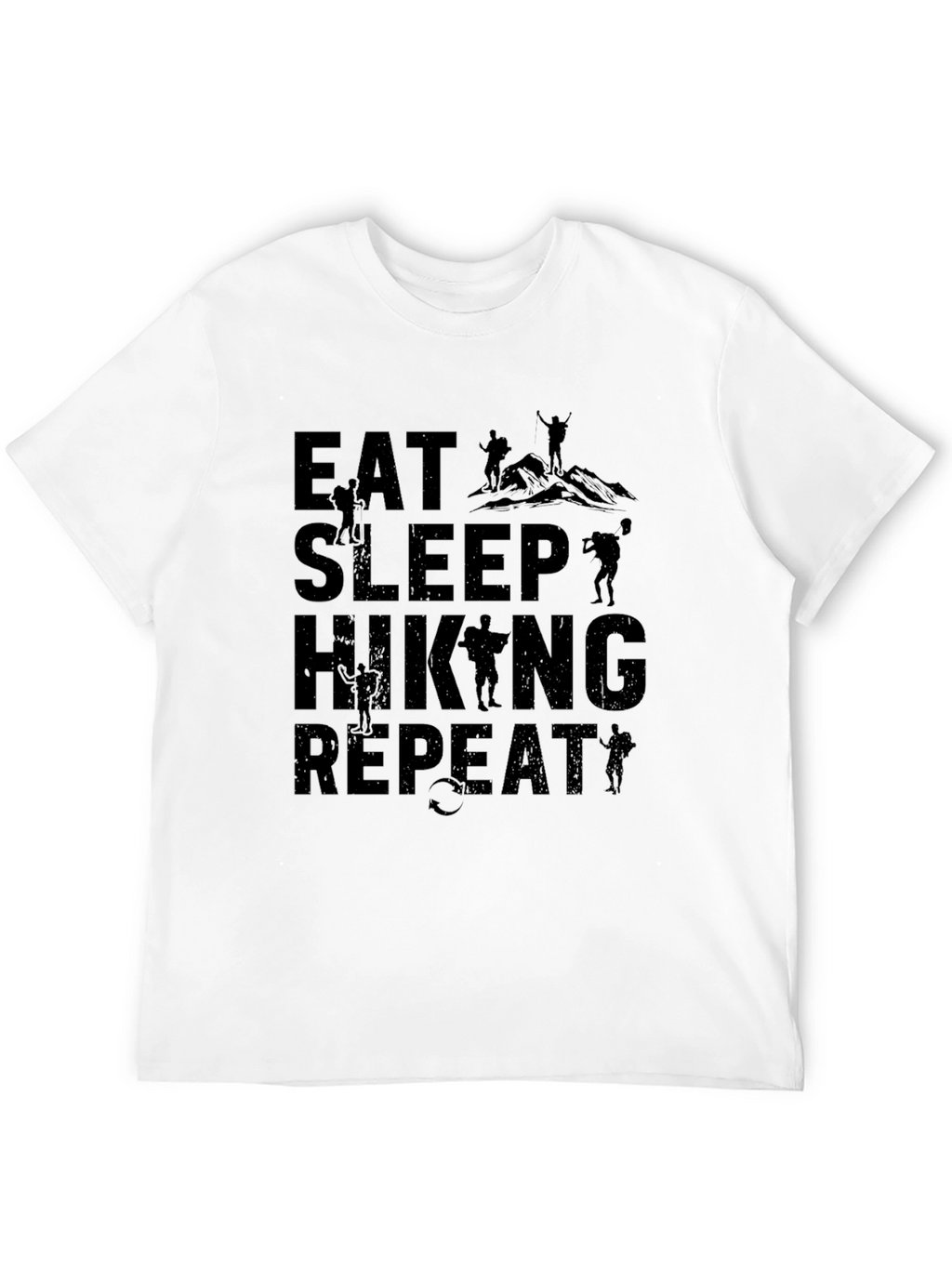 Eat Sleep Hiking Repeat Graphic Tee