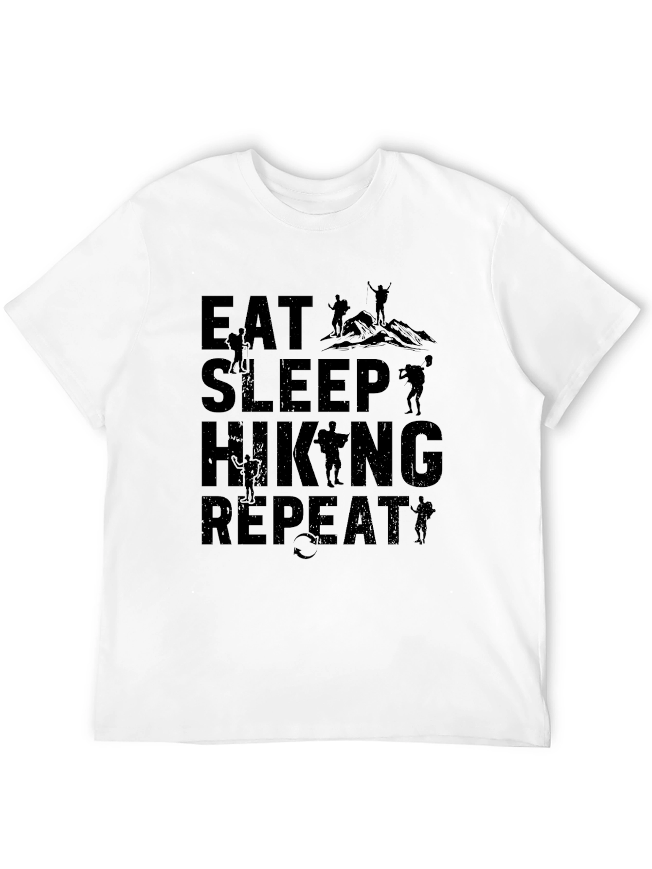 Eat Sleep Hiking Repeat Graphic Tee