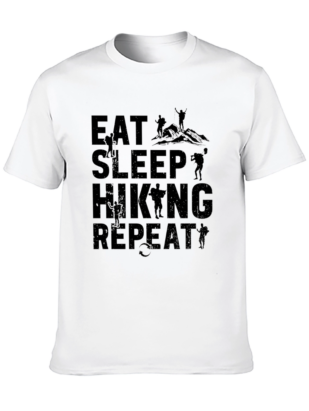 Eat Sleep Hiking Repeat Graphic Tee