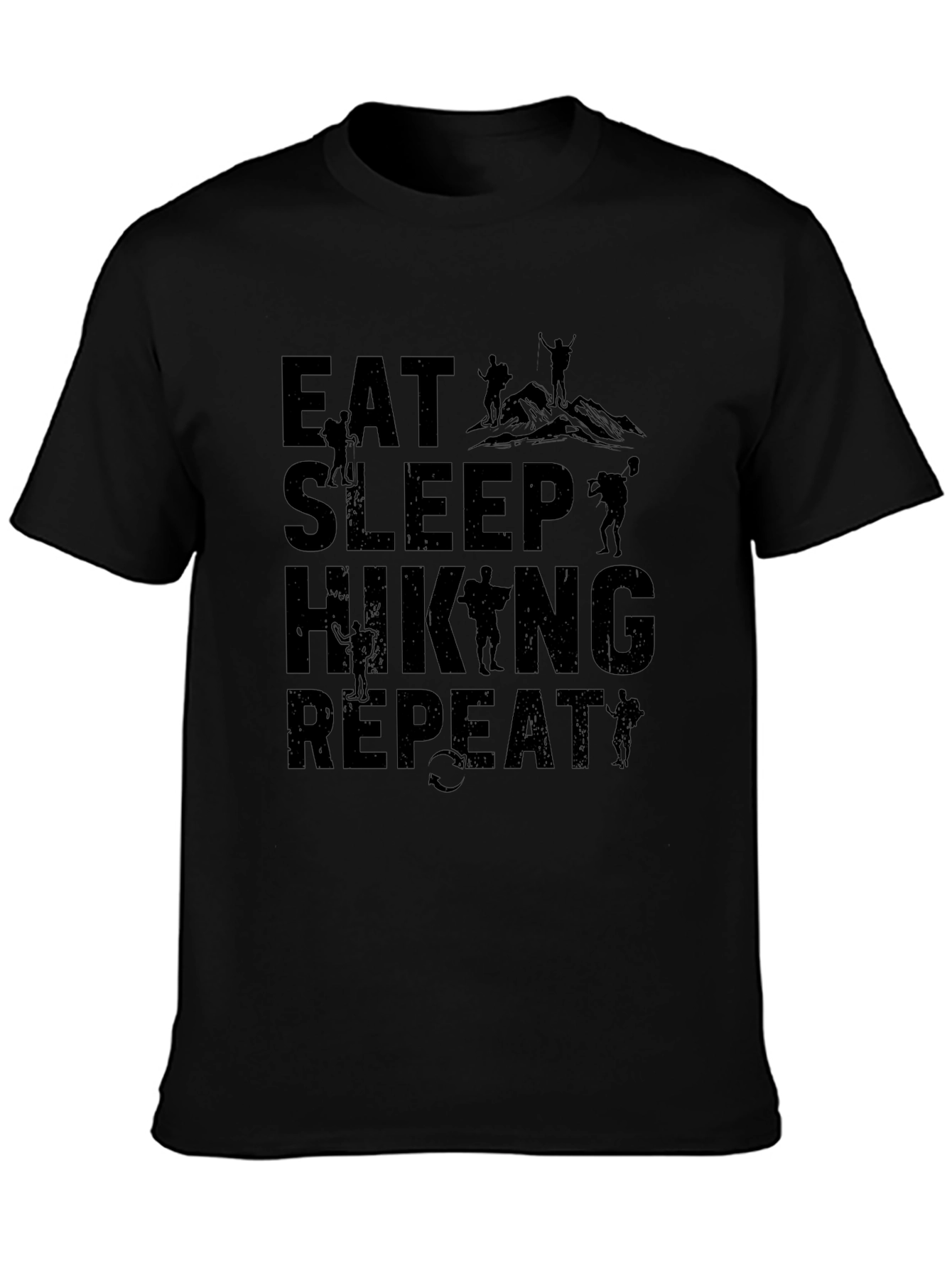 Eat Sleep Hiking Repeat Graphic Tee