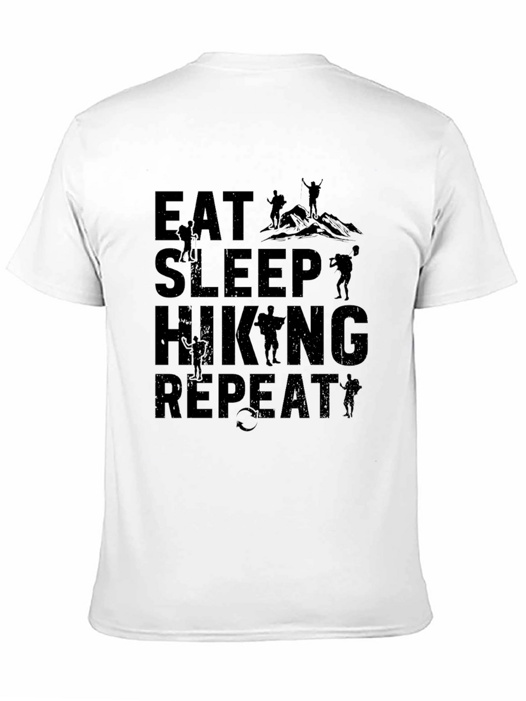 Eat Sleep Hiking Repeat Graphic Tee