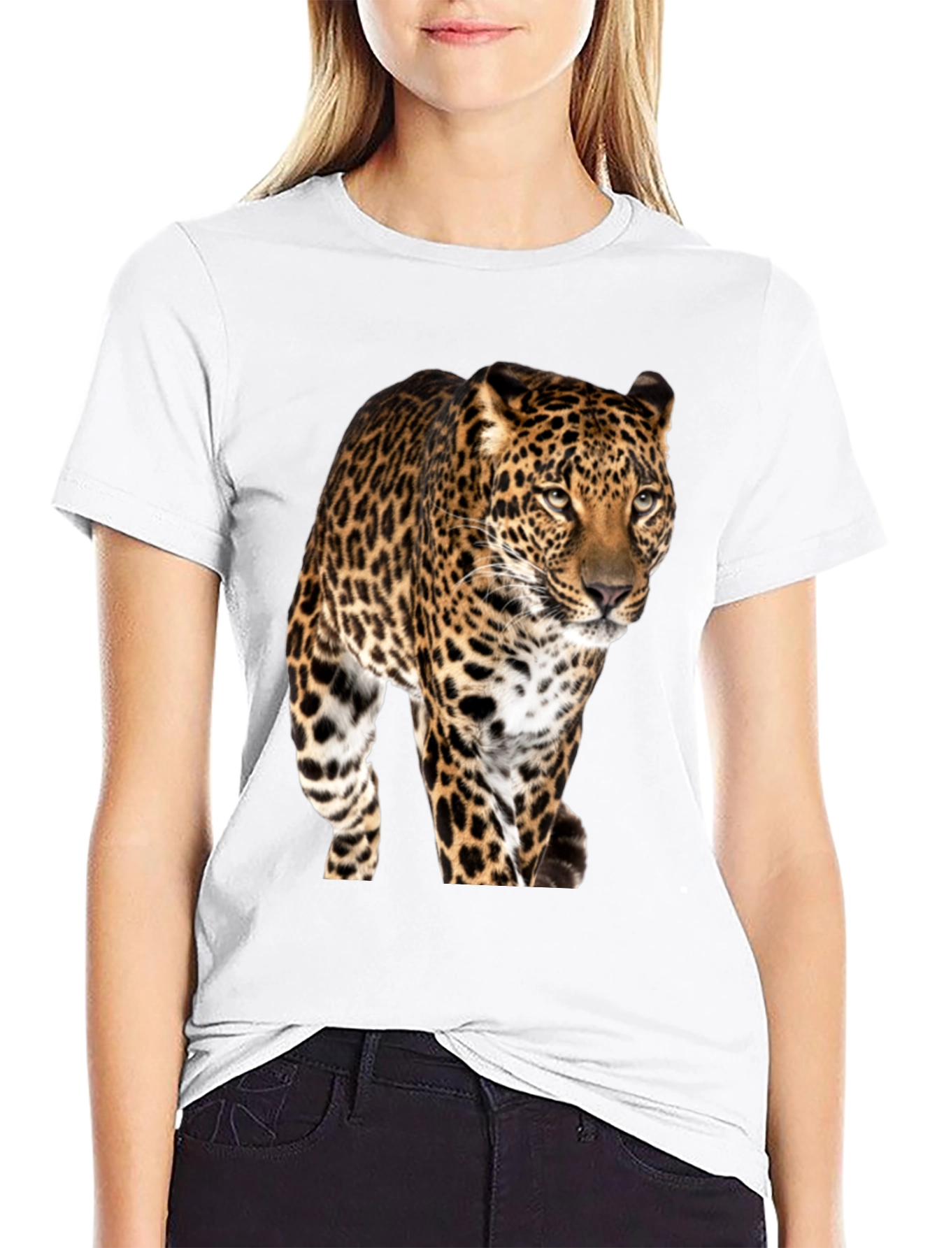 Jaguar Graphic Print Black T-Shirt