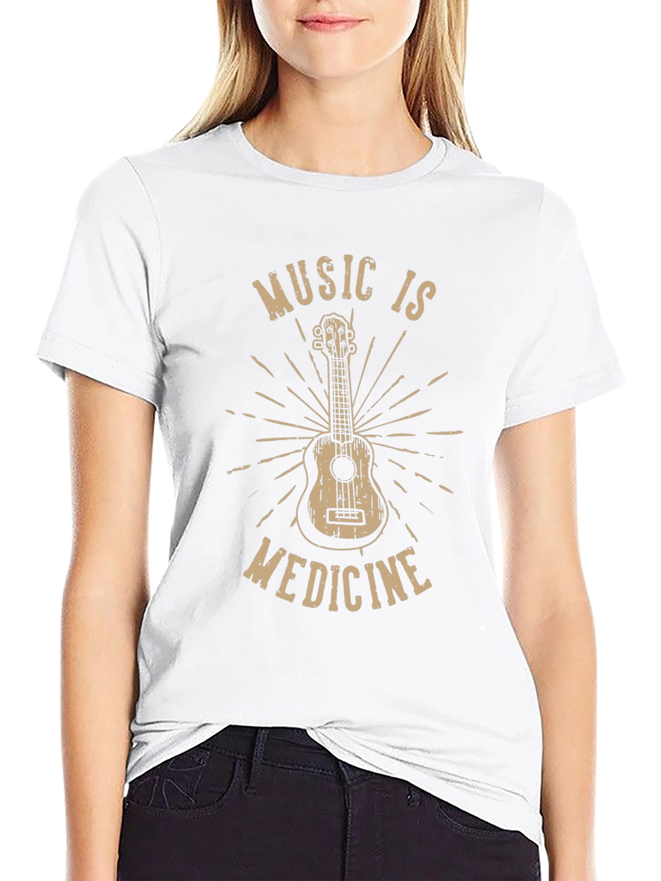 Music is Medicine Ukulele Graphic Tee