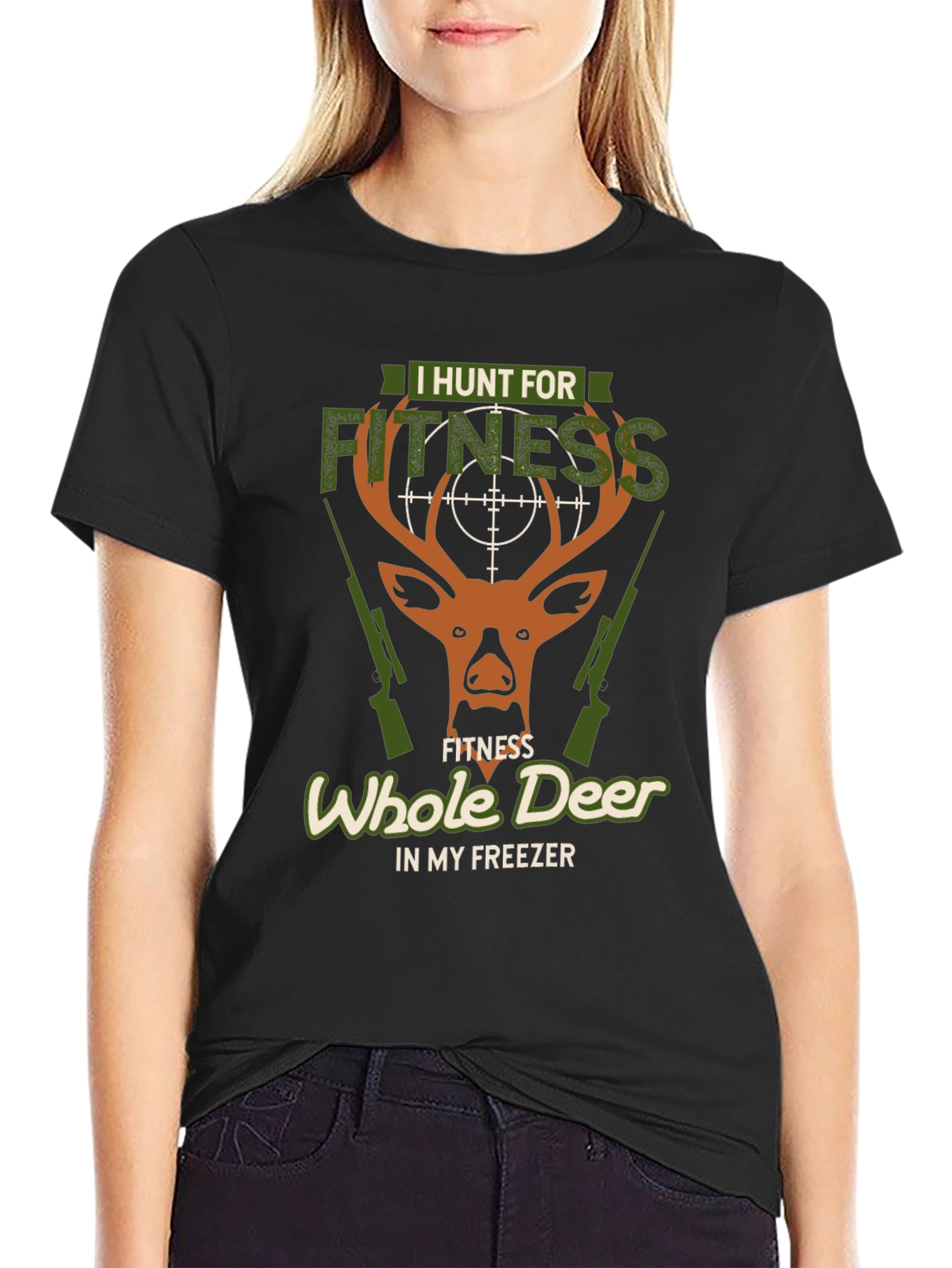 I Hunt for Fitness Deer Hunting Graphic Tee