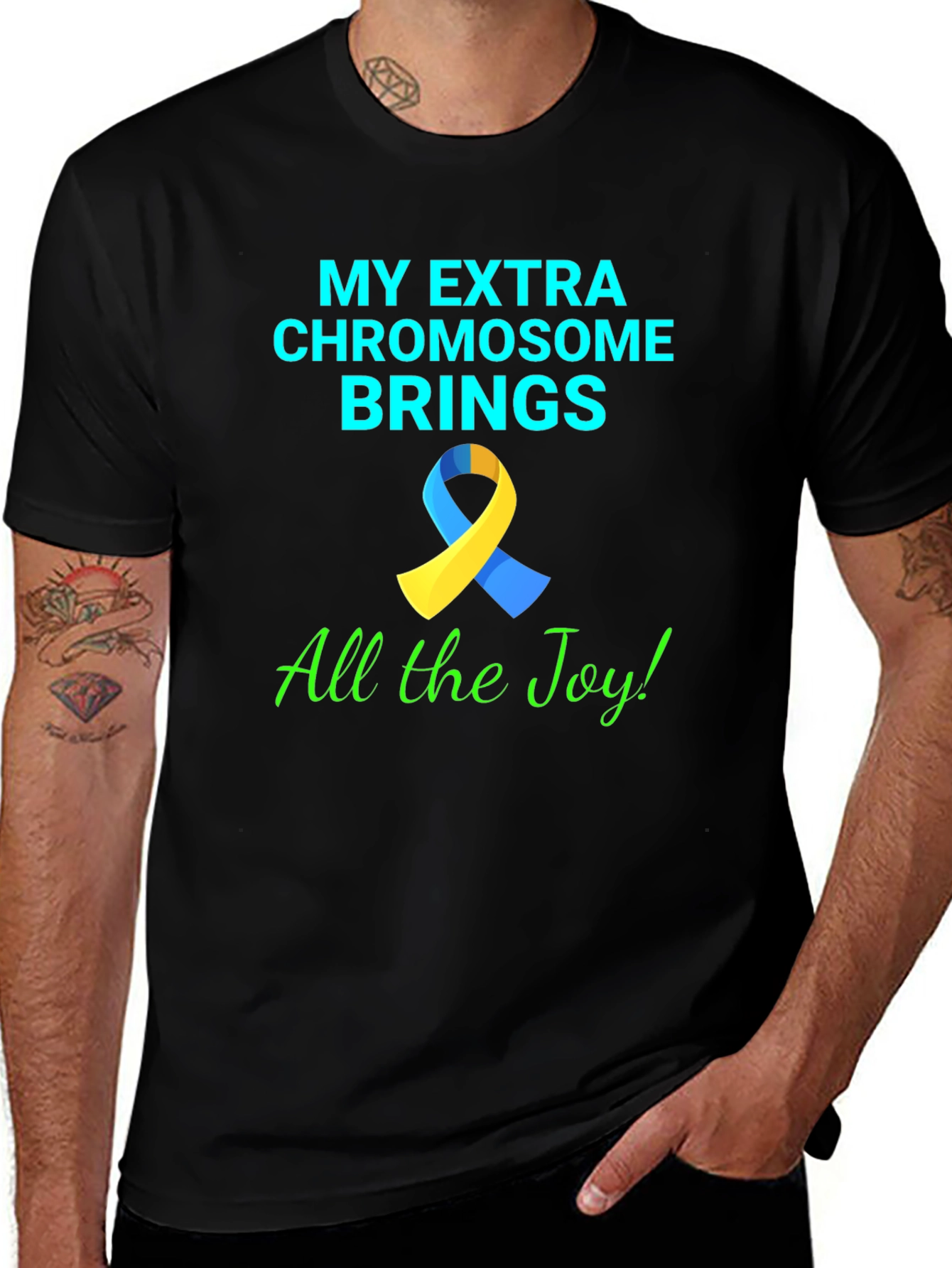 Down Syndrome Awareness T-Shirt - Extra Chromosome Joy