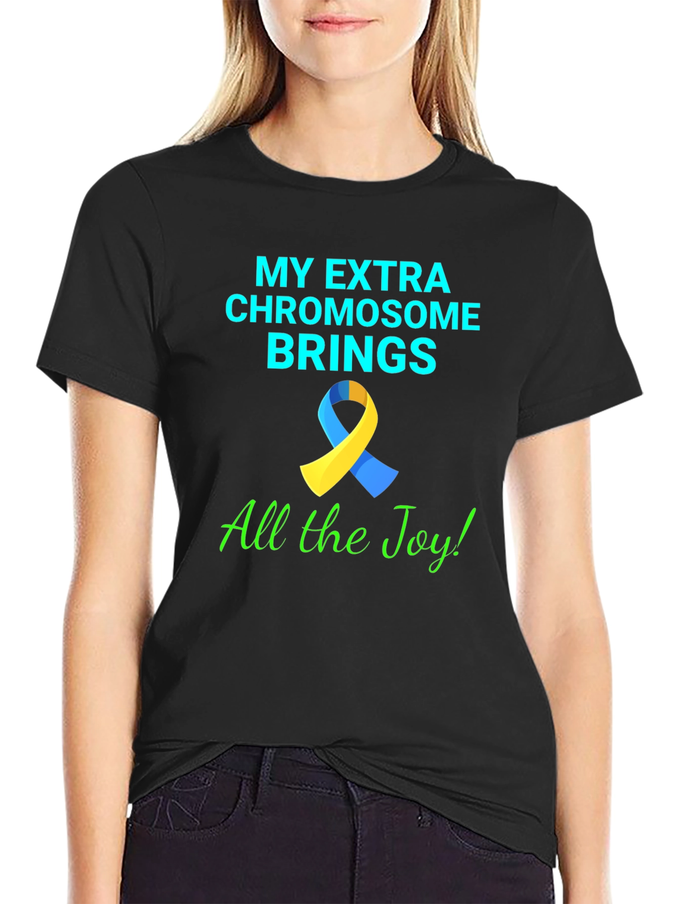 Down Syndrome Awareness T-Shirt - Extra Chromosome Joy