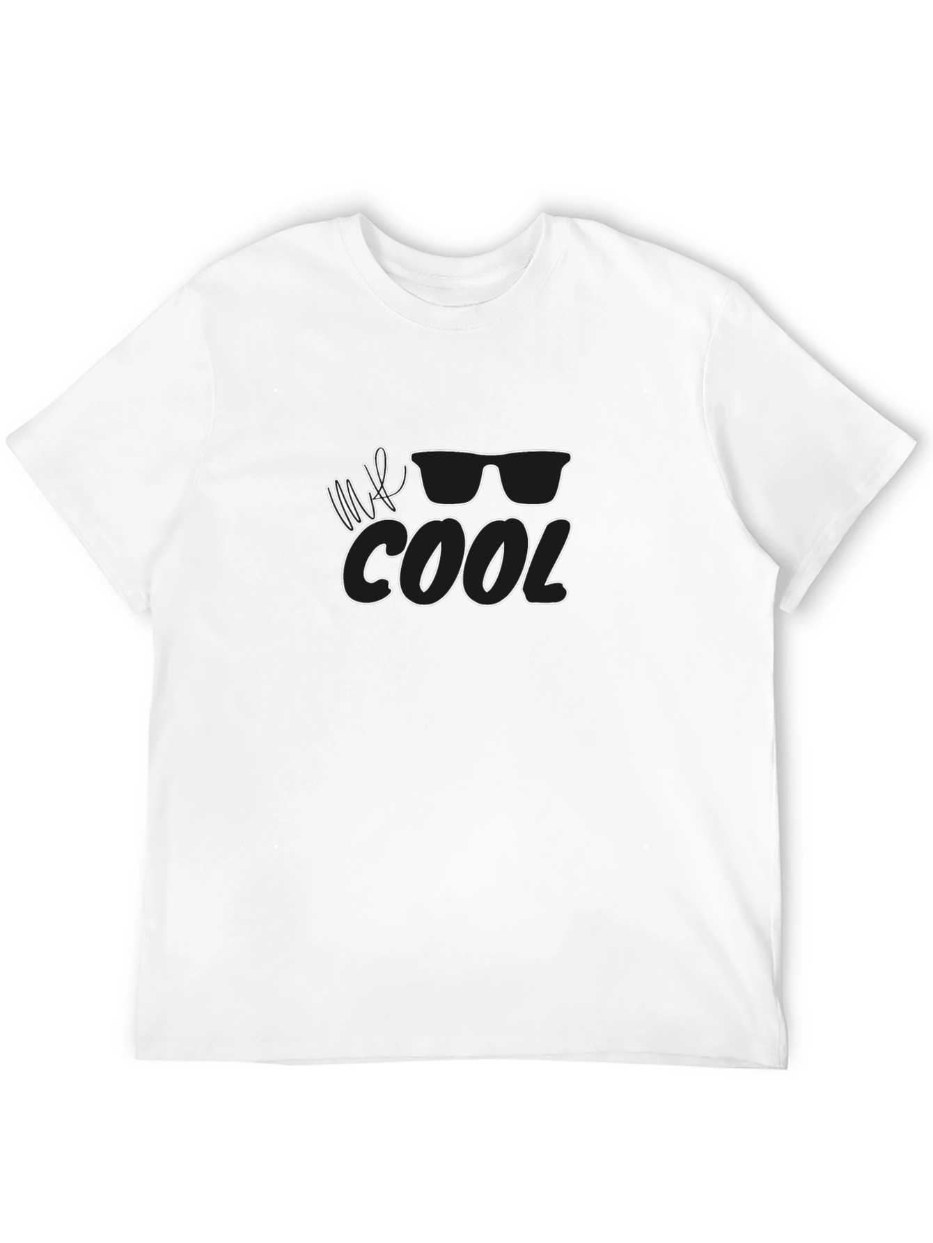 Mr. Cool Graphic Black T-Shirt