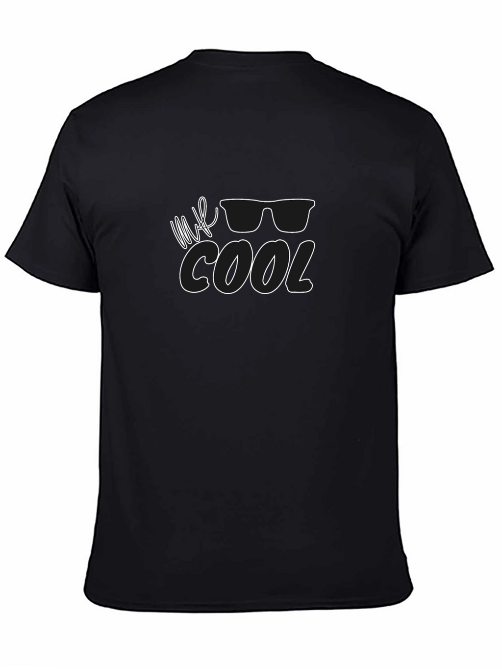 Mr. Cool Graphic Black T-Shirt