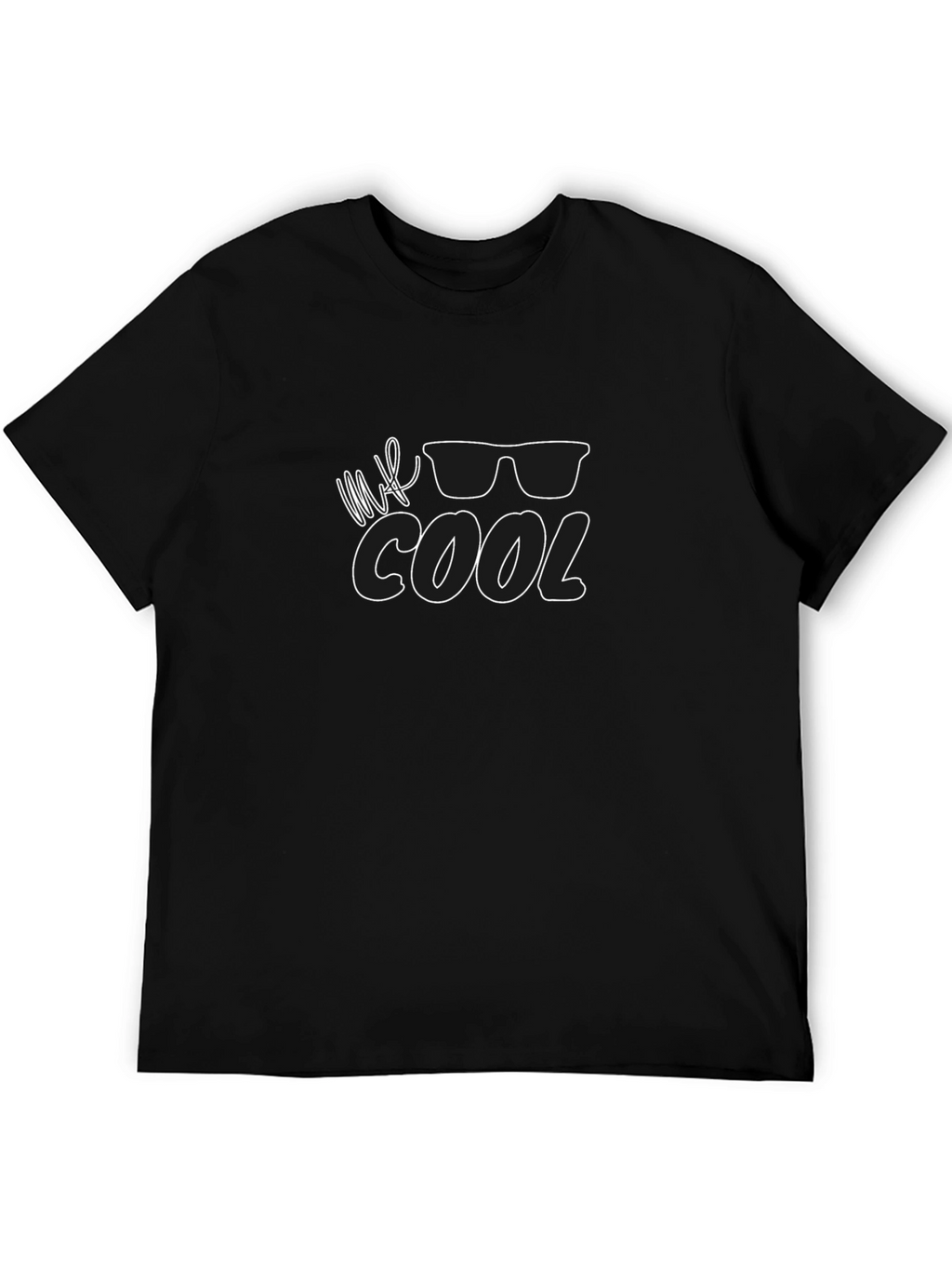 Mr. Cool Graphic Black T-Shirt