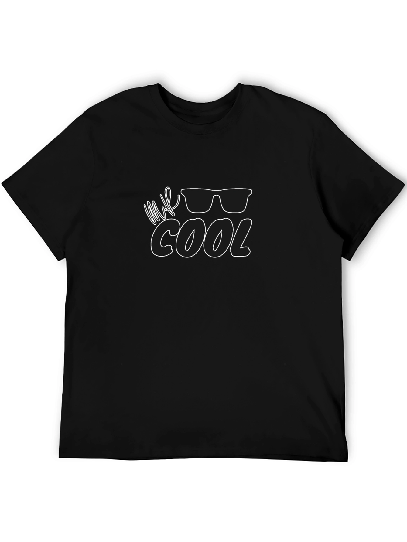 Mr. Cool Graphic Black T-Shirt