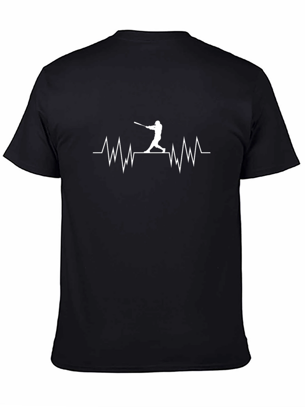 Baseball Heartbeat T-Shirt - Batter Design