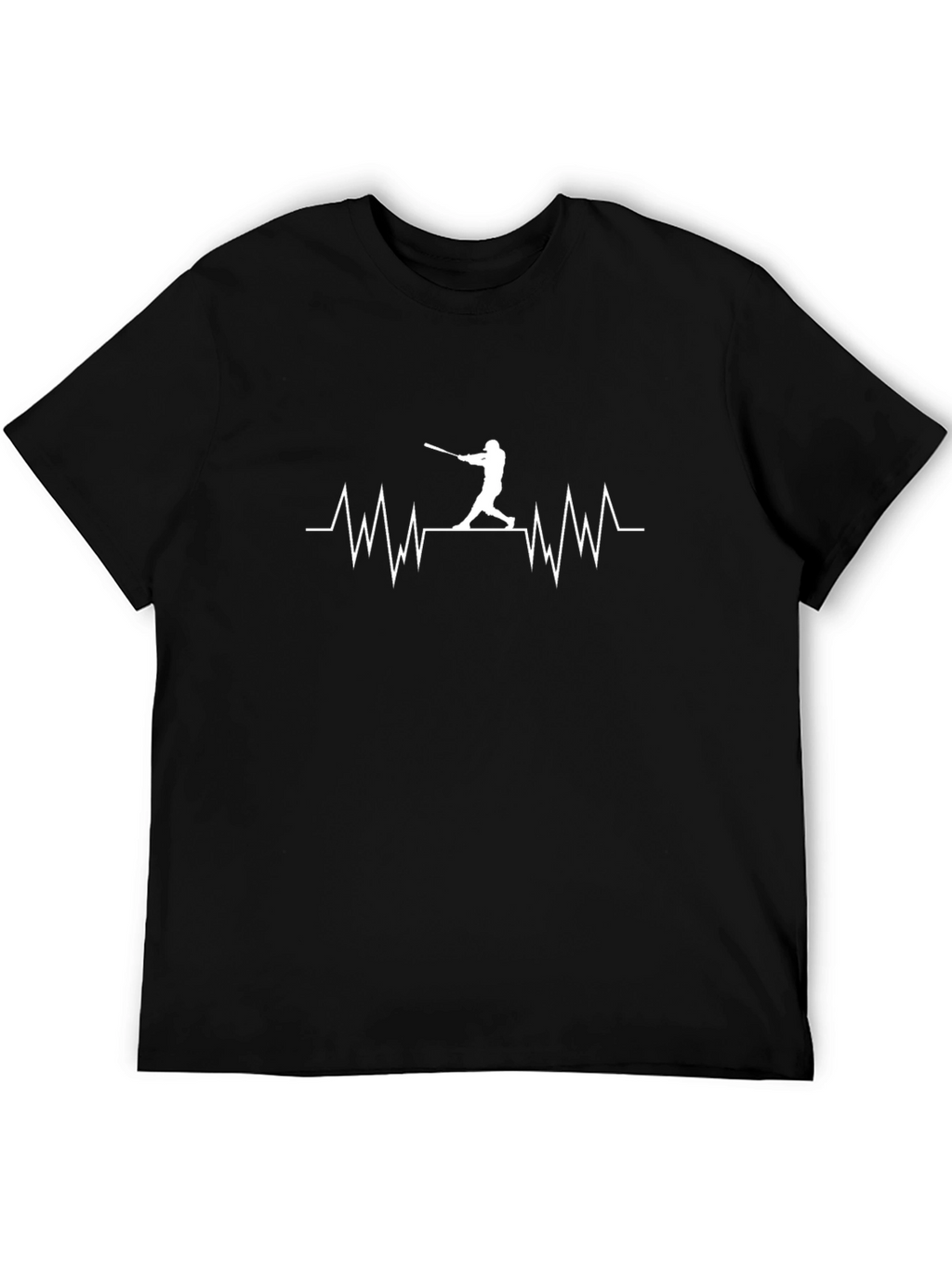 Baseball Heartbeat T-Shirt - Batter Design
