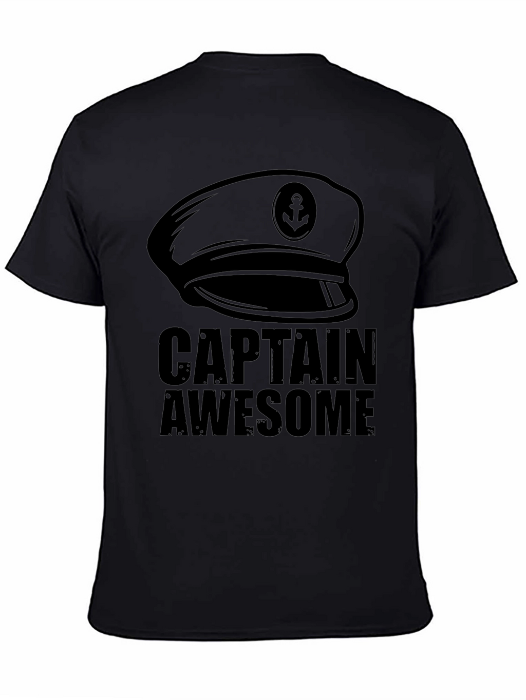 Captain Awesome Black T-Shirt