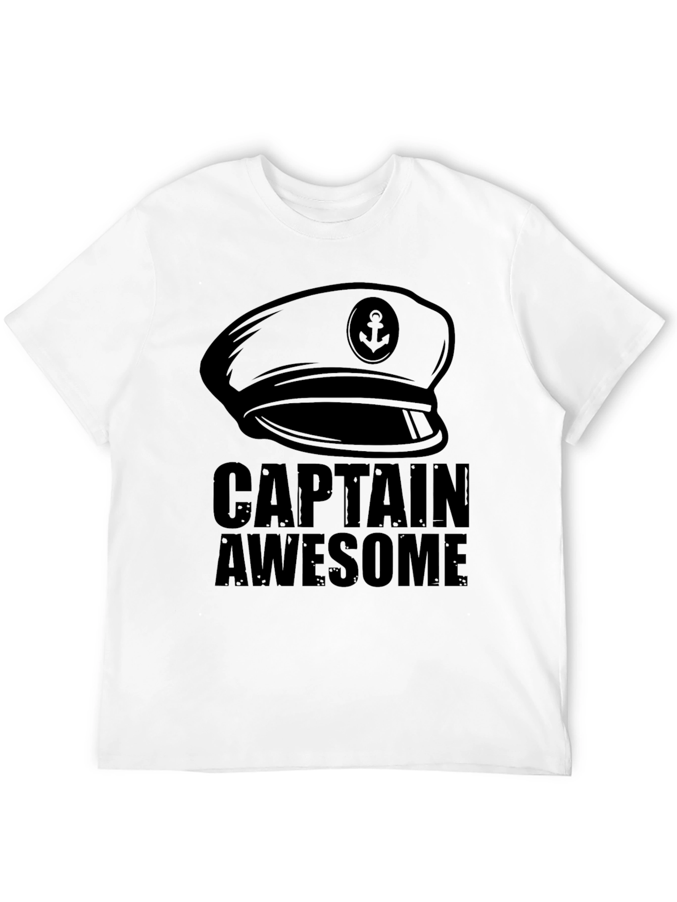 Captain Awesome Black T-Shirt