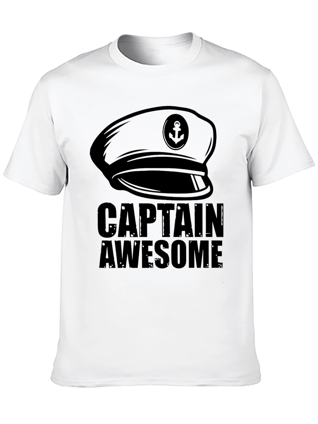 Captain Awesome Black T-Shirt