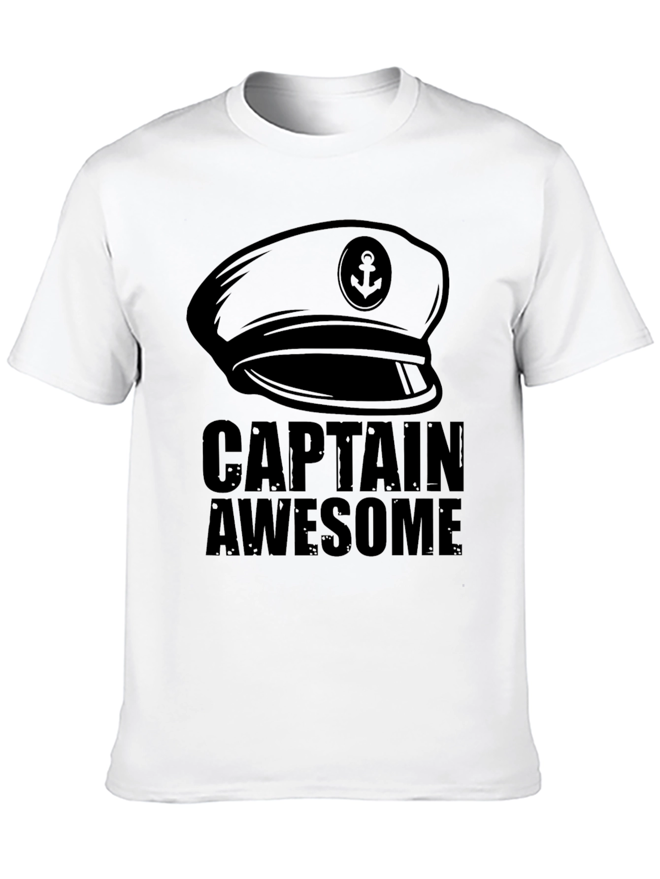 Captain Awesome Black T-Shirt