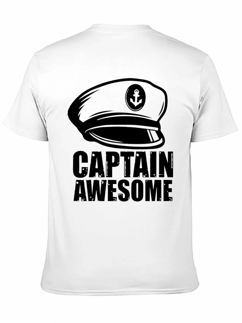 Captain Awesome Black T-Shirt