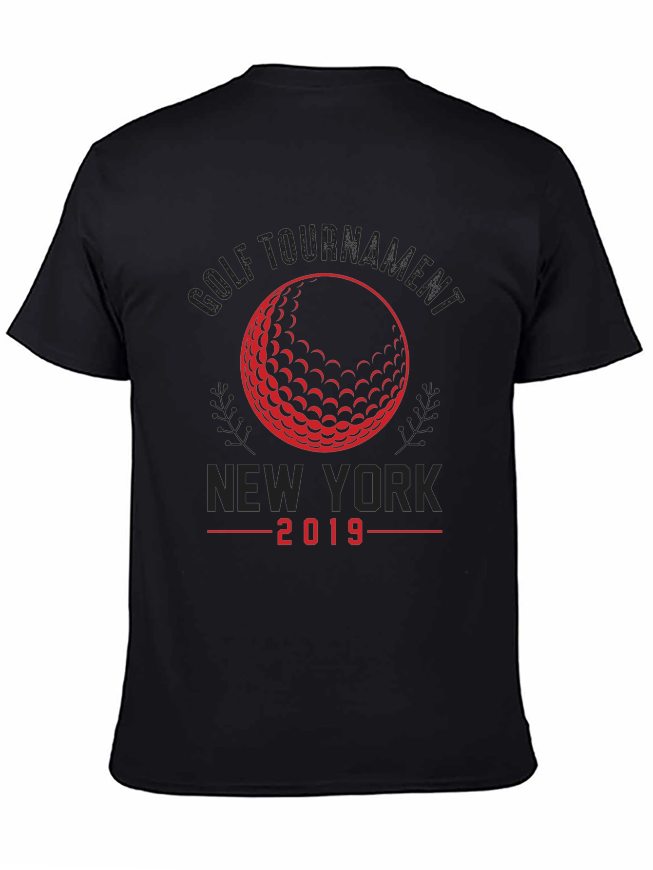Golf Tournament New York 2019 Black T-Shirt