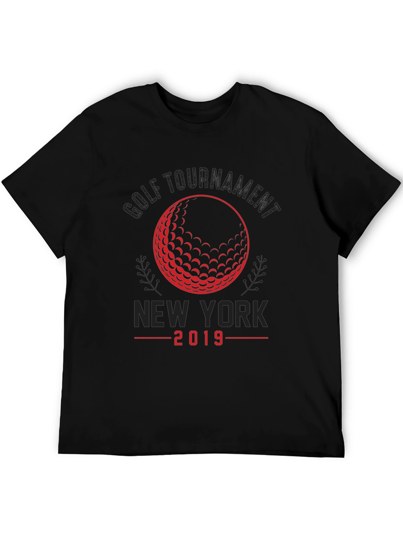 Golf Tournament New York 2019 Black T-Shirt