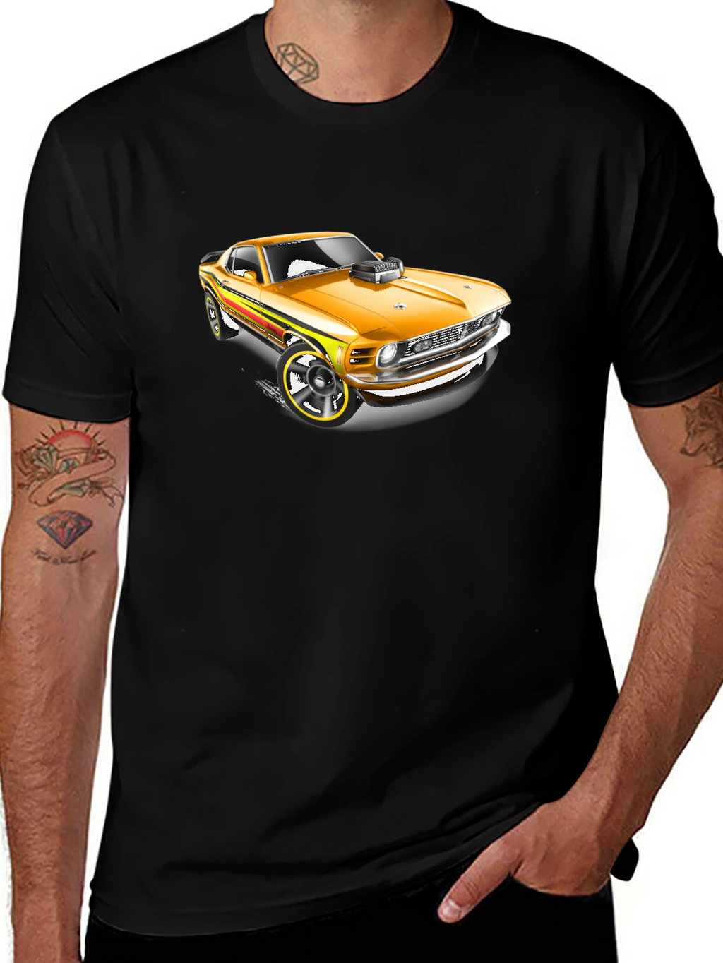 Mustang Muscle Car Graphic T-Shirt