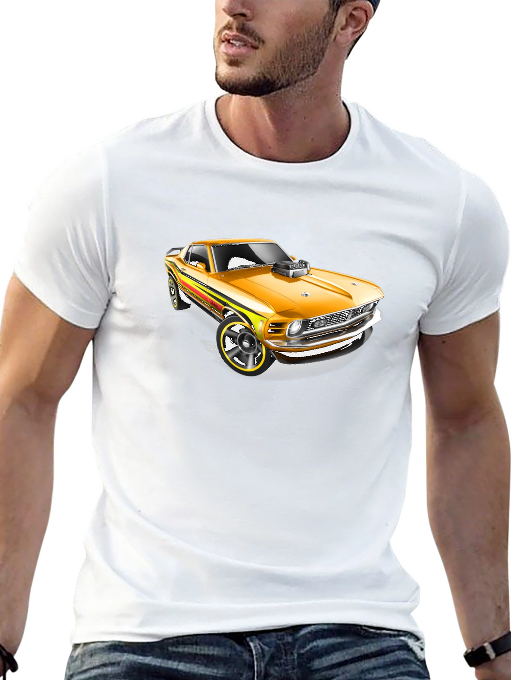 Mustang Muscle Car Graphic T-Shirt