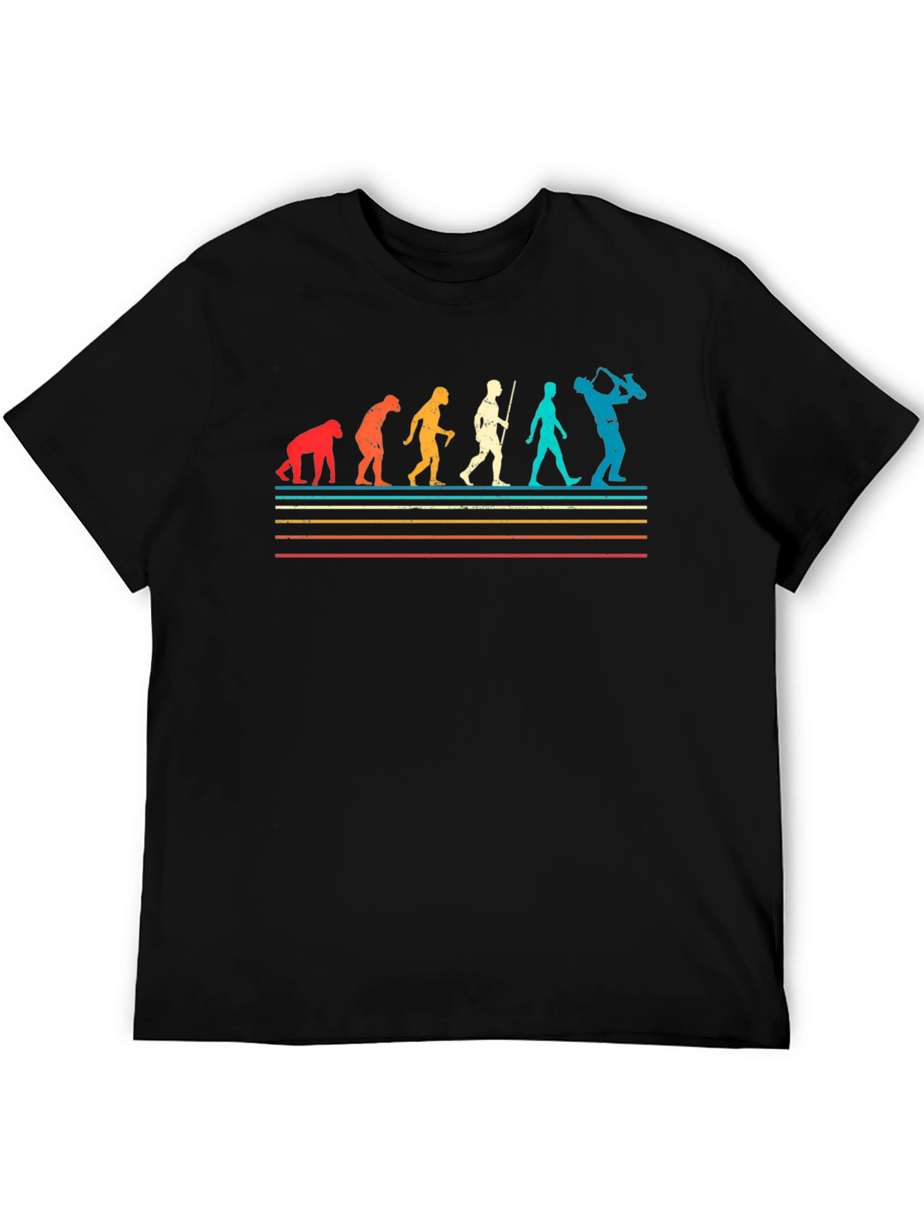 Evolution of Saxophone Player T-Shirt
