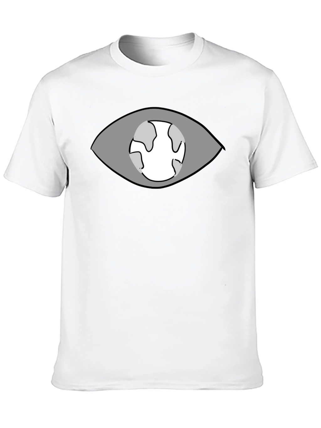 Eye Planet Graphic T-Shirt - Black