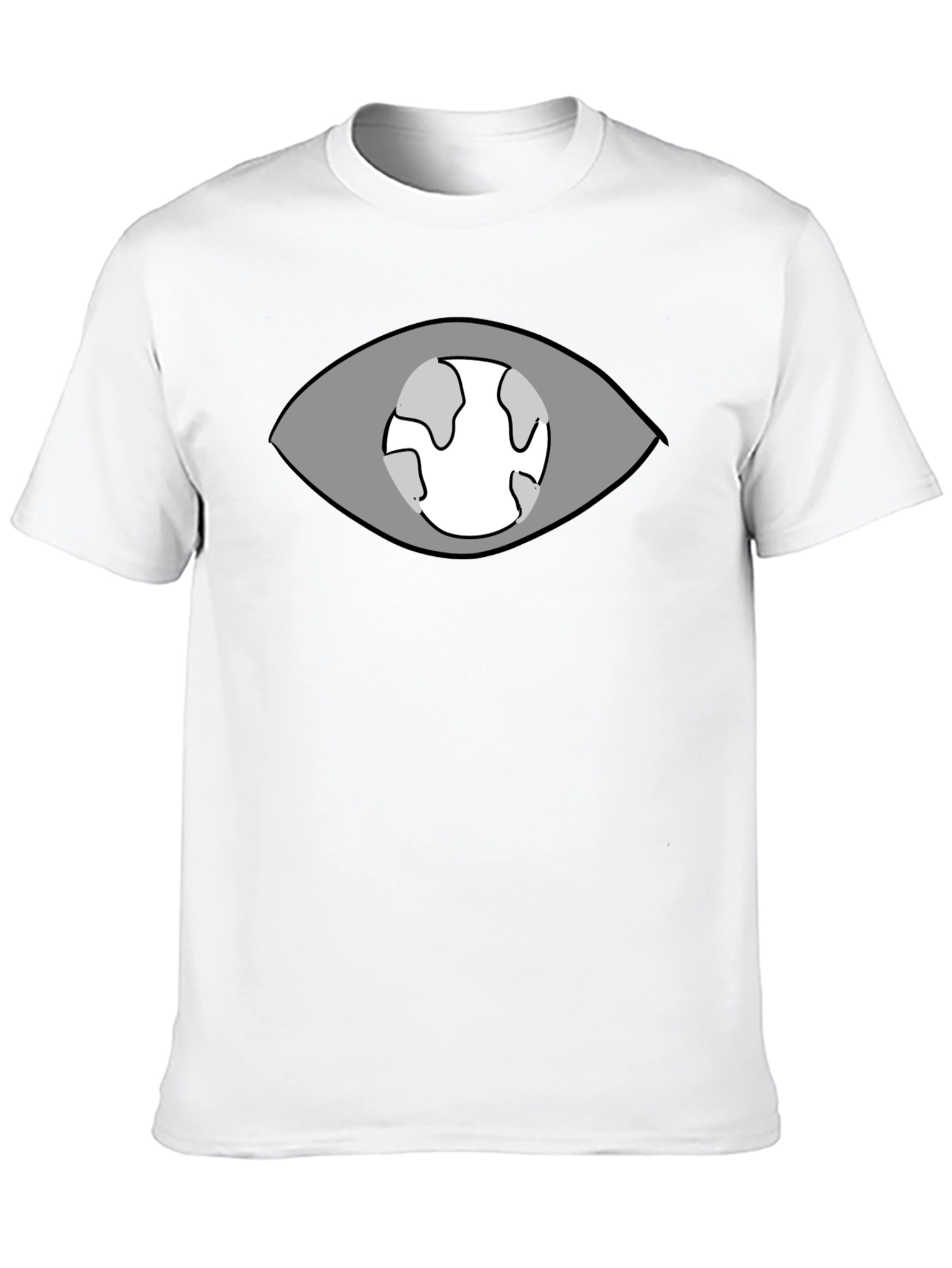 Eye Planet Graphic T-Shirt - Black