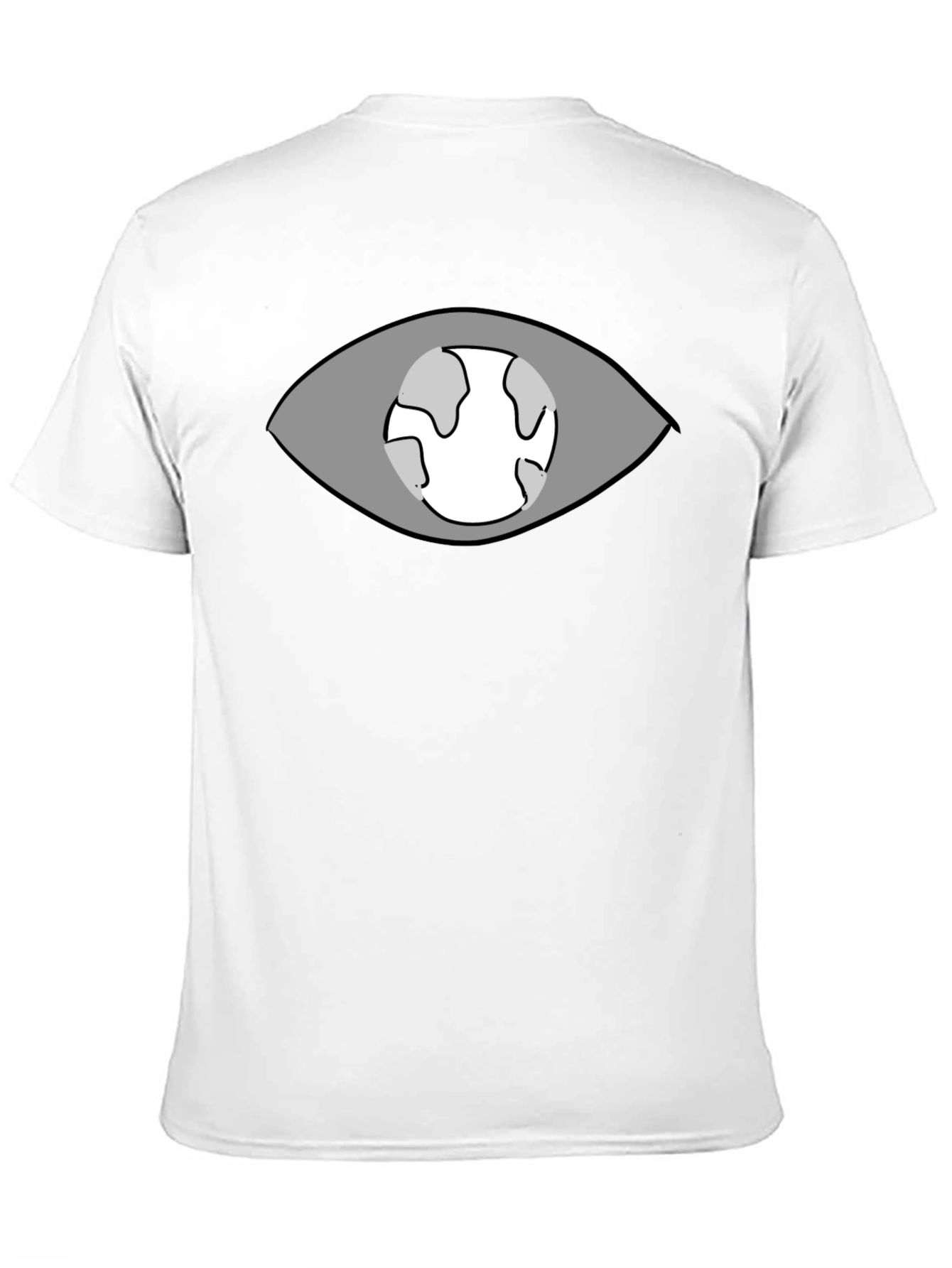 Eye Planet Graphic T-Shirt - Black