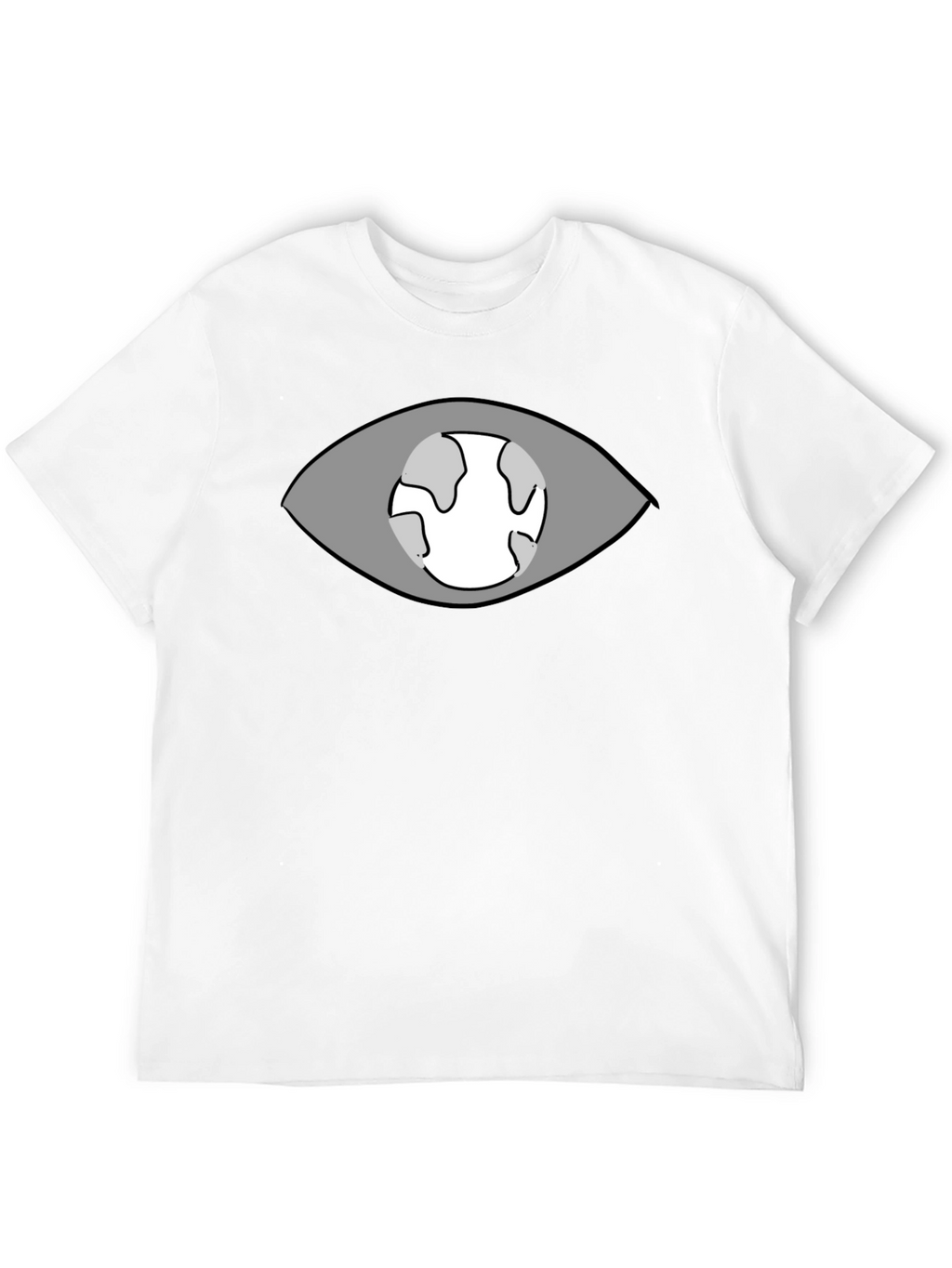 Eye Planet Graphic T-Shirt - Black