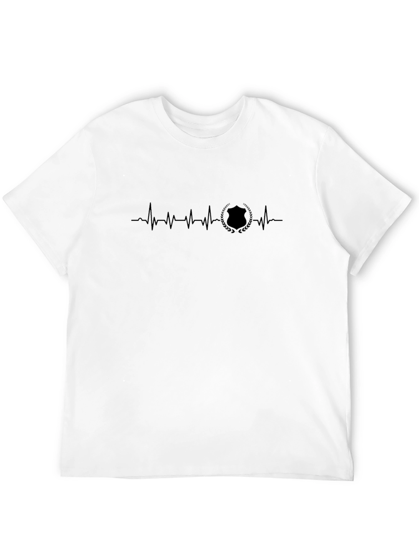 Heartbeat Shield Graphic Tee - Black