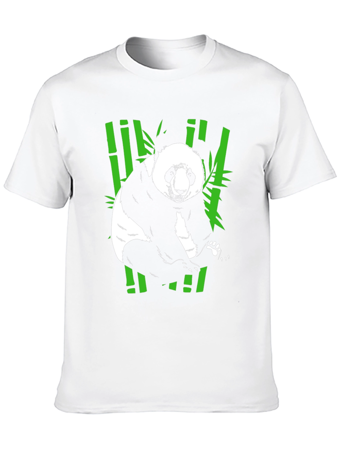 Panda Bamboo T-Shirt - Black Graphic Tee