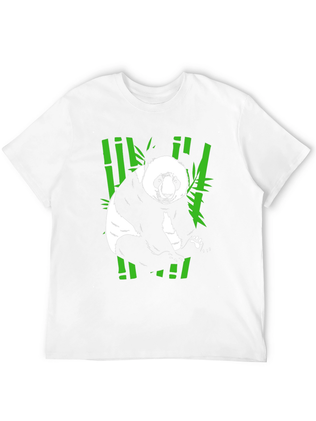 Panda Bamboo T-Shirt - Black Graphic Tee
