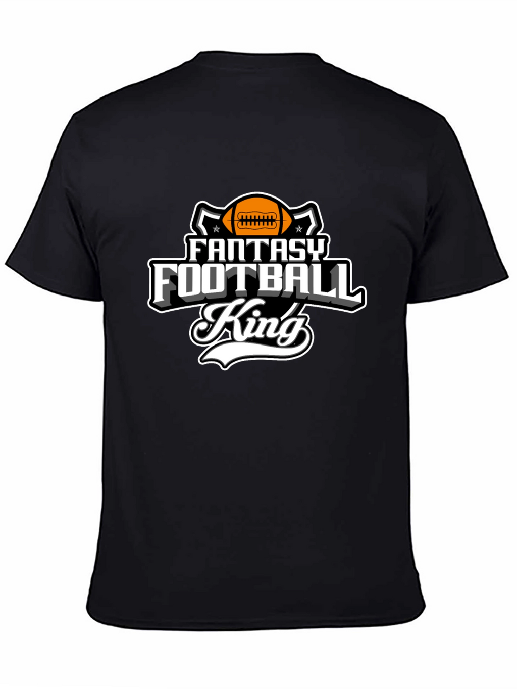Fantasy Football King Black T-Shirt