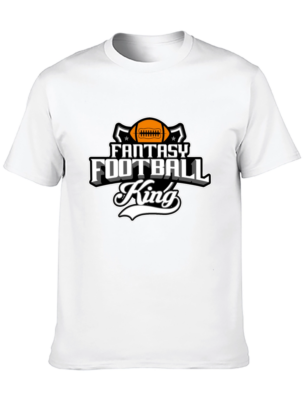 Fantasy Football King Black T-Shirt