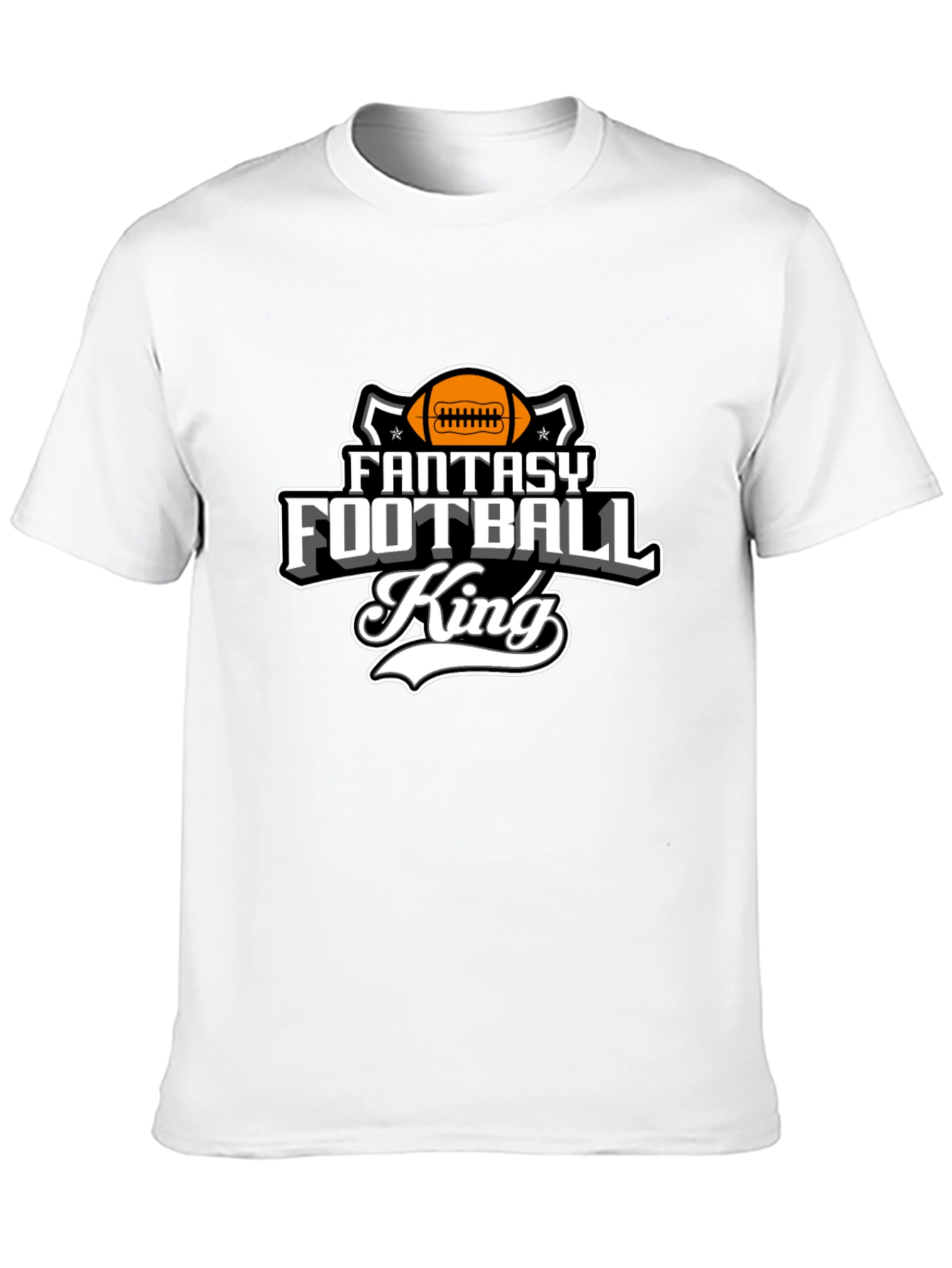 Fantasy Football King Black T-Shirt