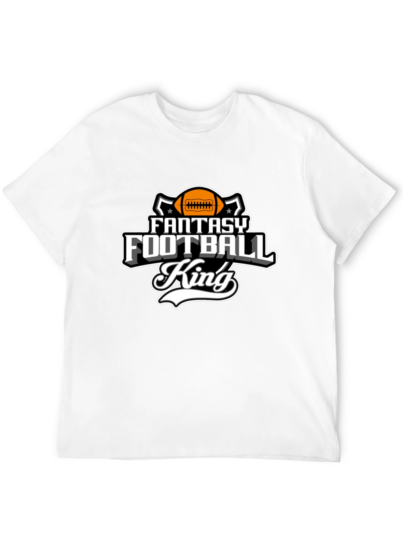 Fantasy Football King Black T-Shirt